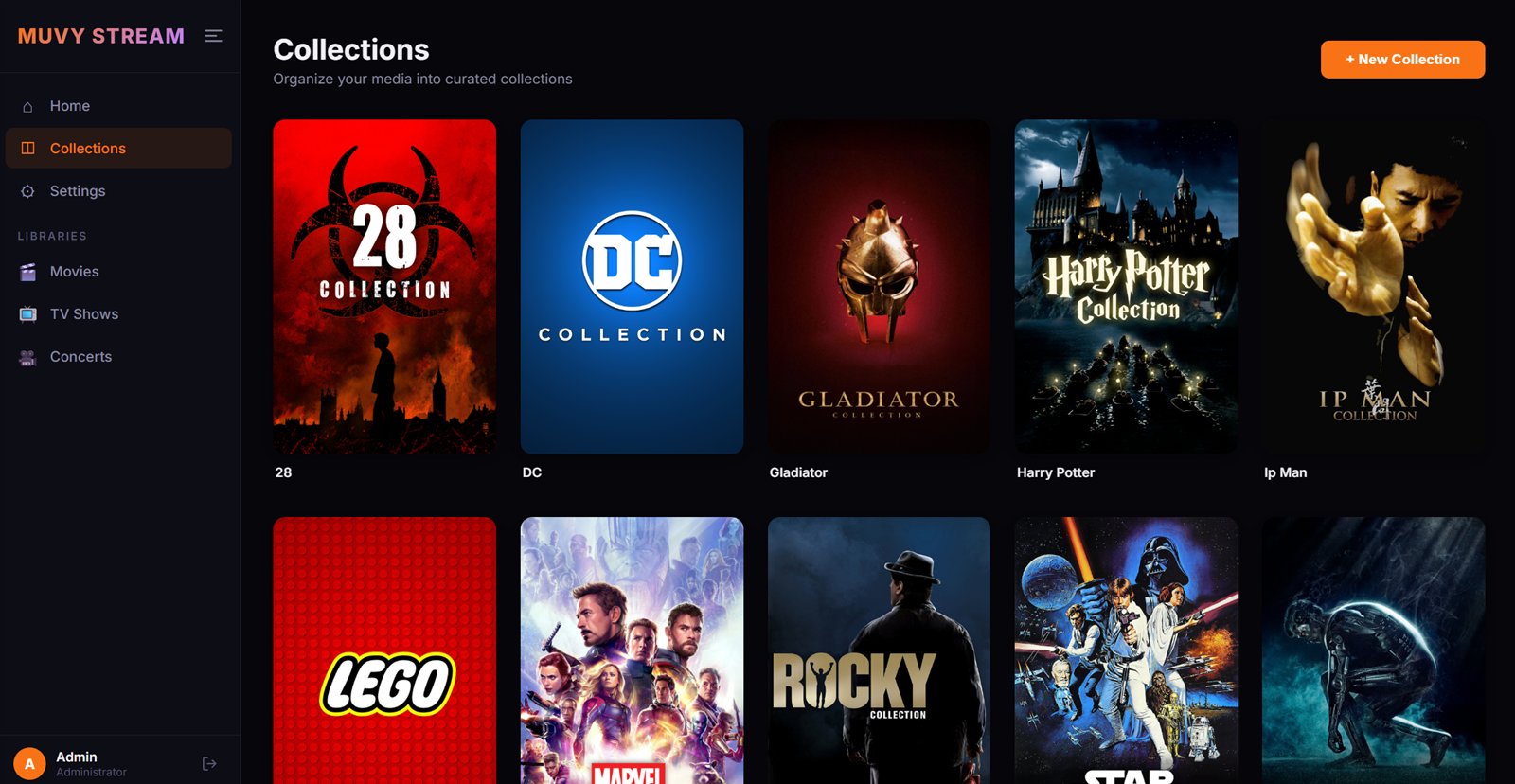 MUVY STREAM — Collections